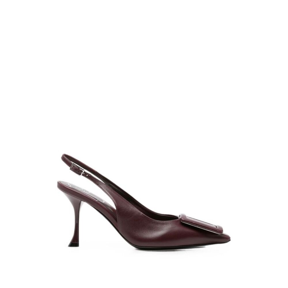 Roger Vivier Women Viv Ville Leather Slingback Pumps